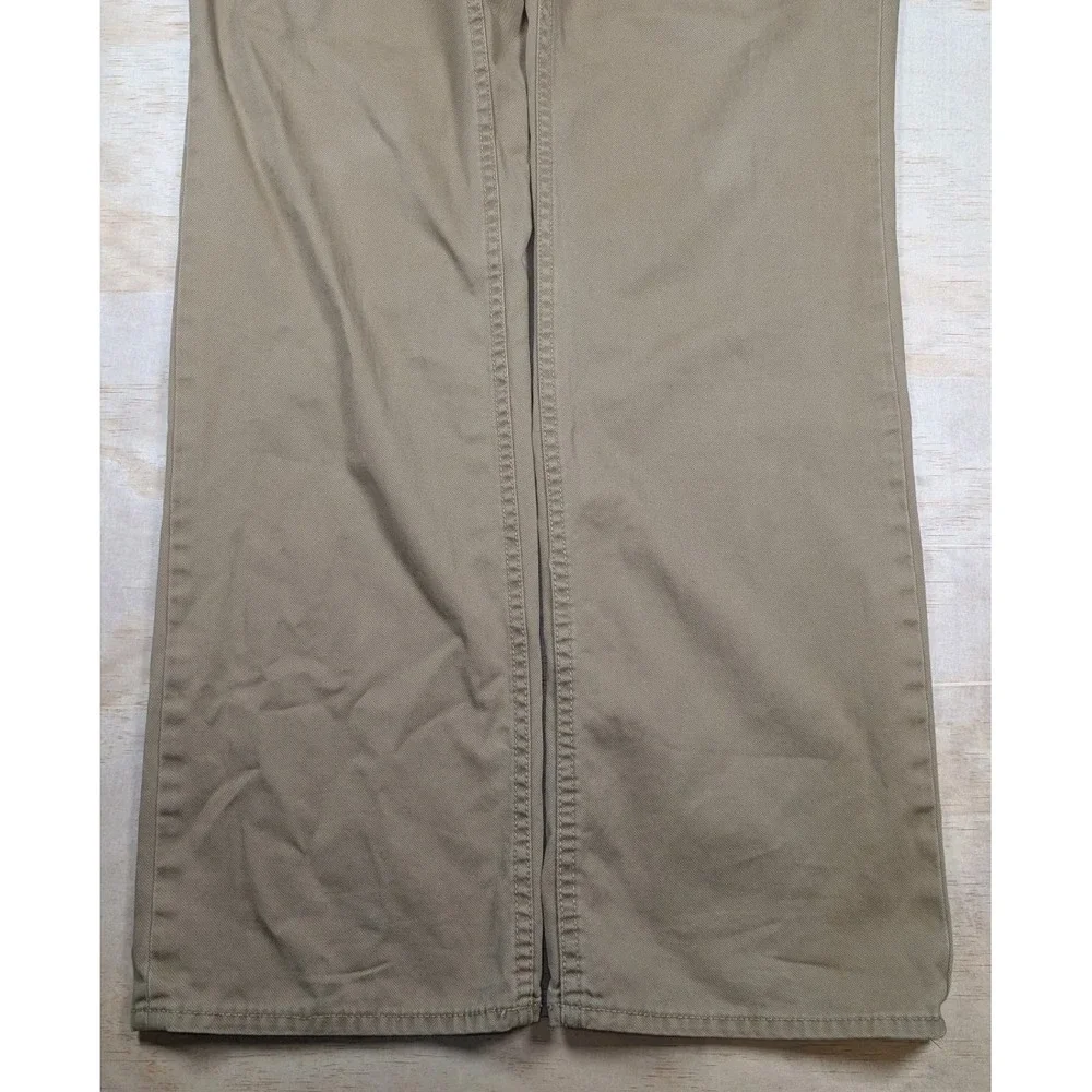 Men's Polo Ralph Lauren Tan Chino Causal Pants Size 36/34 Embroidered RL Pocket
